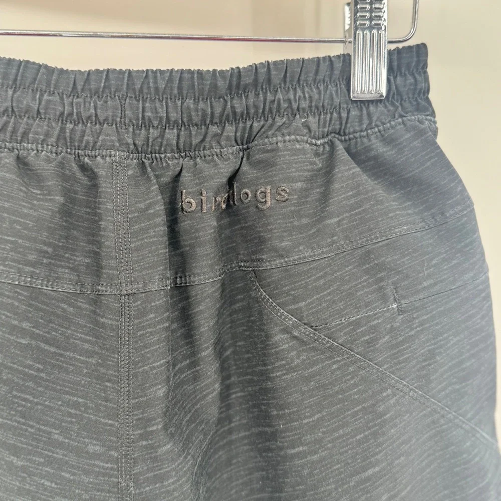 BirdDogs Lined Athletic Gym Shorts Heather Gray Black‎ Pink Men's Small